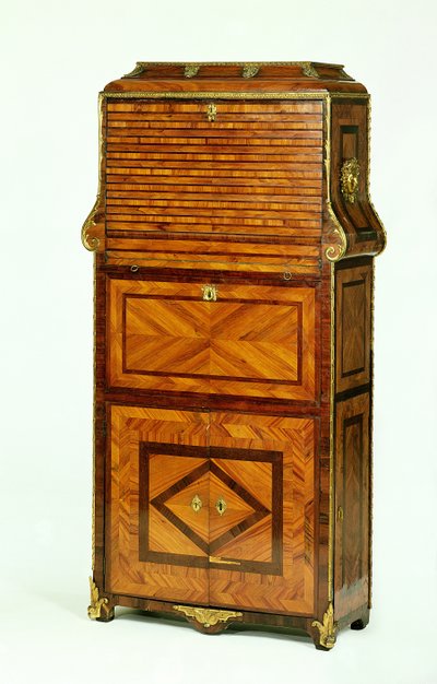 Louis XV fineret secretaire cartonnier c.1740 af Unbekannt Unbekannt