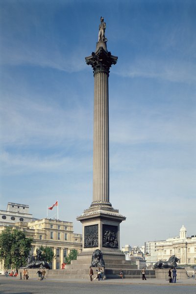 Nelsons Column, bygget 1840-43 af Unbekannt Unbekannt