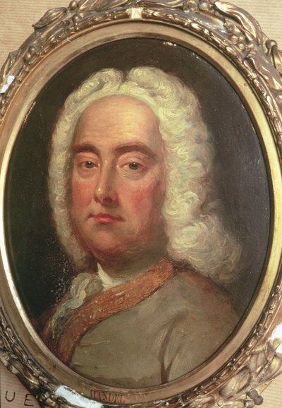 Portræt af George Frederick Händel (1685-1759) af Unbekannt Unbekannt