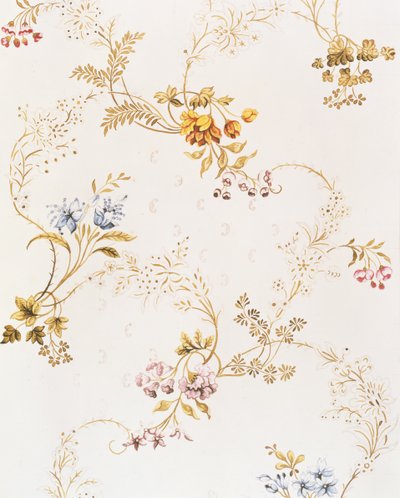 Rokoko asymmetrisk blomsterdesign af Anna Maria Garthwaite, 1744 af Unbekannt Unbekannt