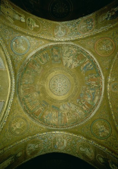 Historien om Josef, mosaik fra den 3. kuppel i forhallen i San Marco-basilikaen, Venedig af Unbekannt Unbekannt