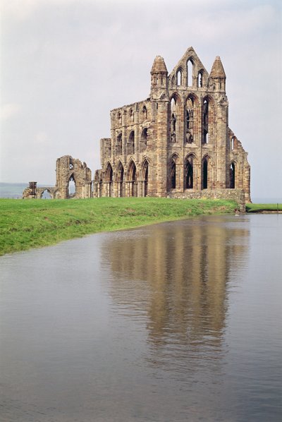 Udsigt over Whitby Abbey, North Yorkshire af Unbekannt Unbekannt