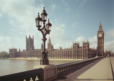 Udsigt over Houses of Parliament fra Westminster Bridge af Unbekannt Unbekannt