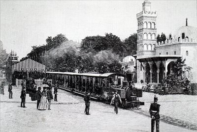 Et Decauville-lokomotiv. af Unbekannt