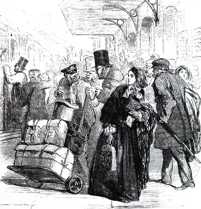 En kaotisk tilstand på Birmingham Station. af Unbekannter Künstler