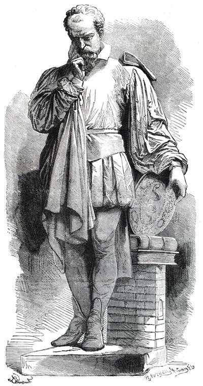 En statue af Bernard Palissy. af Unbekannt