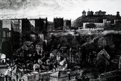 Udsigt over Edinburgh af Unbekannt