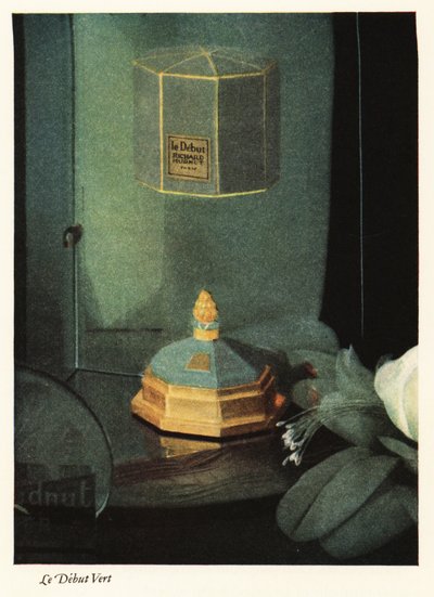 Annonce for Richard Hudnut parfume, Parfum Le Debut Vert af Unbekannter Künstler
