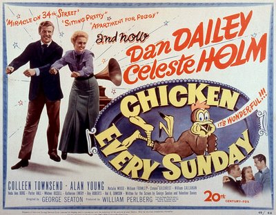 Plakat til filmen Chicken every Sunday af George Seaton 1942 af Unbekannt
