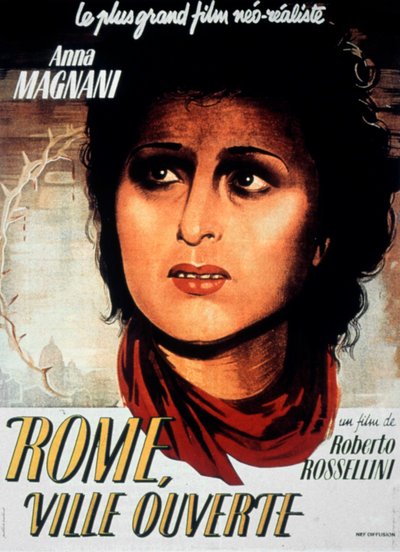 Rom åben by-filmplakat af Roberto Rossellini med Aldo Fabrizi og Anna Magnani 1944 af Unbekannt