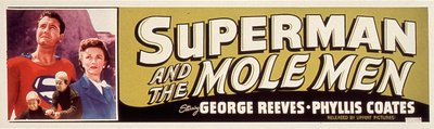 SUPERMAN AND THE MOLE MEN filmplakat instrueret af LeeSholem med Phyllis Coates, George Reeves 1951 af Unbekannt