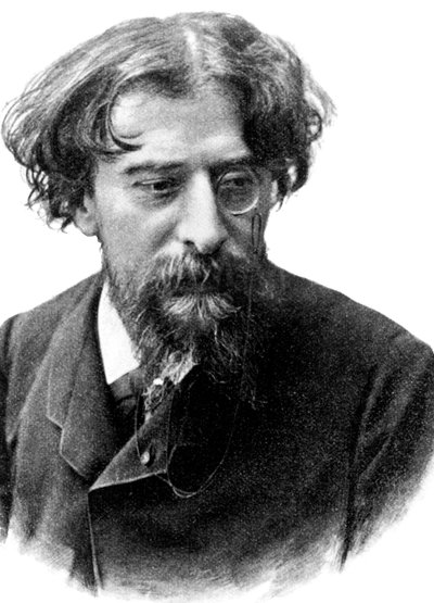 Alphonse Daudet (1840-1897) fransk romanforfatter ca. 1892 (kobberstik) af Unbekannter Künstler