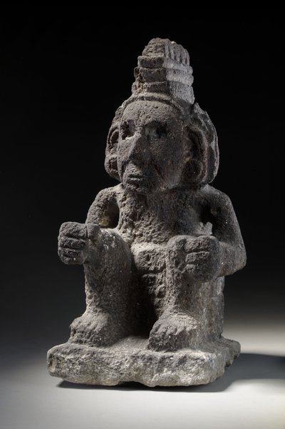 En aztekisk stenfigur af en Macuilxochitl, ca. 1200-1521 af Unbekannt