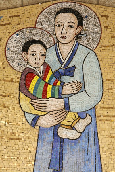 Bebudelsesbasilika: Koreansk jomfru, Nazareth, Israel af Unbekannt