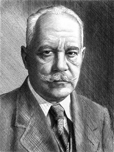 Arnold Sommerfeld, tysk fysiker, c1910-1920 af Unbekannt