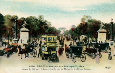 Avenue des Champs - Elysées, Paris, ca. 1900 af Unbekannter Künstler
