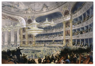 Bal i Paris, ca. 1870 (litho) af Unbekannter Künstler