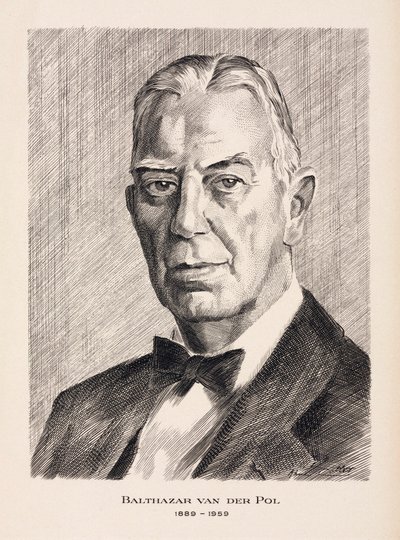 Balthazar van der Pol, hollandsk elektroingeniør, ca. 1930