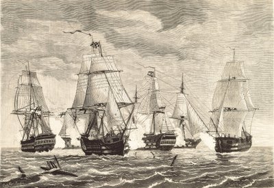 Slaget ved Trafalgar (21. oktober af Unbekannter Künstler