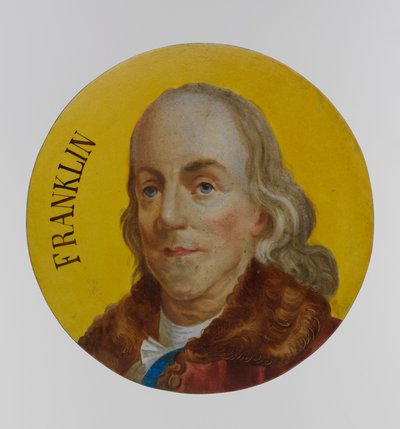 Benjamin Franklin (fajance) af Unbekannt