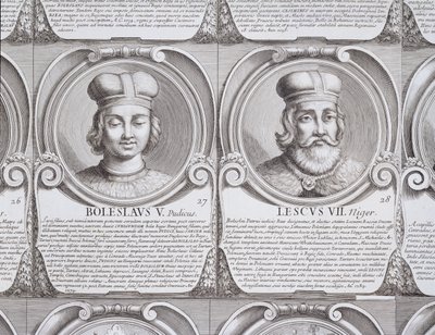 Boleslaw V, den Kyske, og Leszek II, den Sorte, nr. 27 og 28 fra 