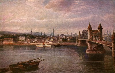 Bonn, Tyskland: Den gamle Rhinbro (Alte Rheinbrücke) af Unbekannter Künstler