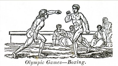 Boksere i gamle olympiske lege af Unbekannt