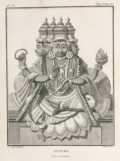 Brahma, den hinduistiske skabergud af Unbekannt