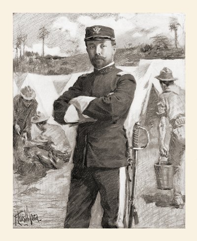 Brigadegeneral Frederick Funston fra 20. Kansas Volunteers lige efter hans forfremmelse for tapperhed Frederick N. Funston af Unbekannt
