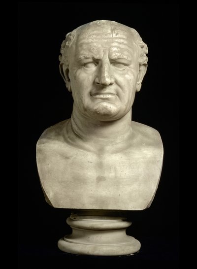 Buste af kejser Vespasianus (Titus Flavius Vespasianus) (9-79) af Unbekannt