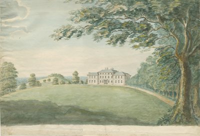 Canwell Hall: akvarelmaleri, nd [?1700-tallet] af Unbekannt