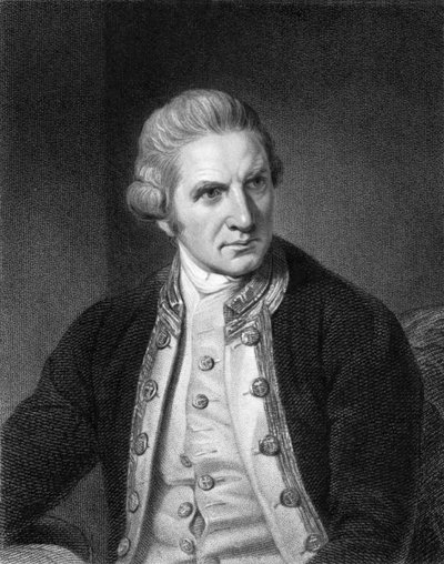 Kaptajn James Cook (s/h-billede) af Unbekannt