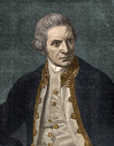 Kaptajn James Cook - portræt af Unbekannter Künstler