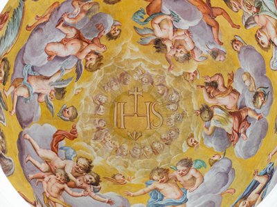 Loftfresko, Habsburgernes mausoleum, Graz, Steiermark, Østrig, Europa (foto) af Unbekannter Künstler