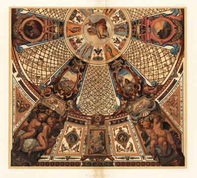 Loftmaleri i Uffizi-galleriet, Firenze af Unbekannter Künstler