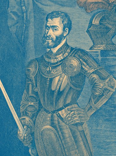 Charles V (1500-58) (gravering) af Lancelot Volders