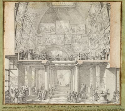 Charles de Wailly - Paris Salon, 1789 lpdp 82552-1 af Unbekannter Künstler