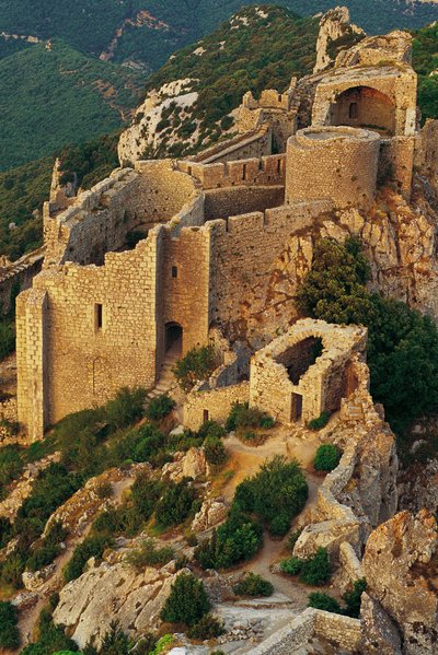 Chateau de Peyrepertuse (Duilhac af Unbekannter Künstler