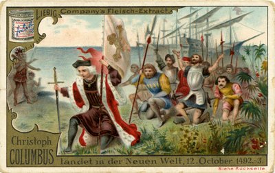 Christoffer Columbus ankommer til den nye verden af Unbekannter Künstler
