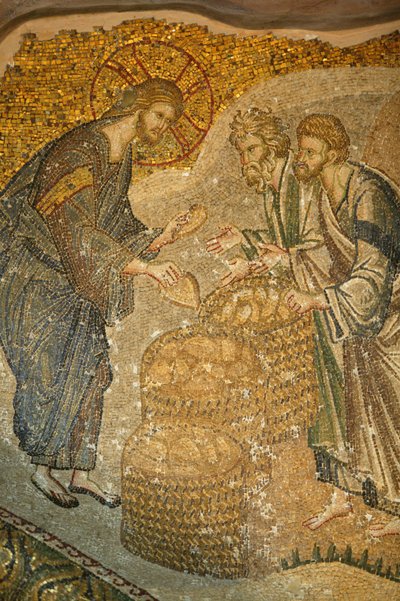 Kirken St. Frelser af Chora. Jesus og brødet Istanbul Turquie af Unbekannt