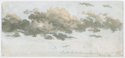 Cirrocumulus, skystudie, ca. 1803-1811 af Unbekannter Künstler