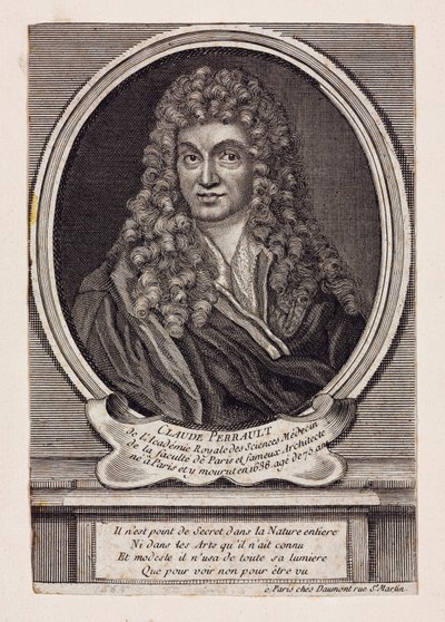 Claude Perrault, fransk arkitekt, videnskabsmand og læge, c 1660