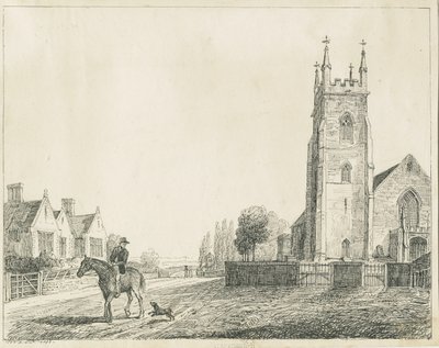 Colwich Church: penskitse, 1833 af Unbekannt