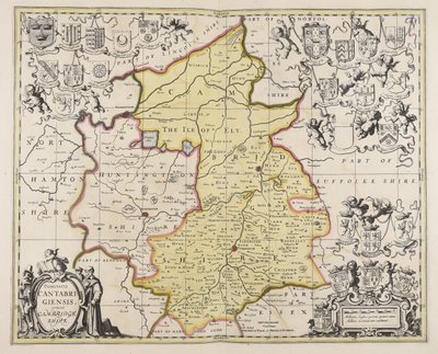 Comitatis Cantabrigiensis vernacule Cambridge Shire af Unbekannter Künstler