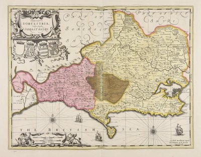 Comitatus Dorcestria vulgo anglice Dorset Shire af Unbekannter Künstler