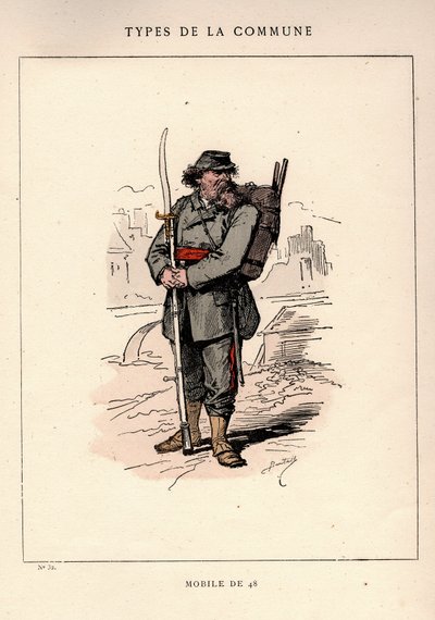 Paris Commune: kostume af MOBILE DE 48 i "" Les Communeux af Unbekannt