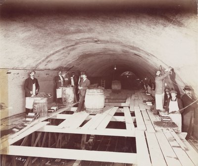 Konstruktion, tunneler Konstruktion af Rotherhithe-tunnelen, London af Unbekannt