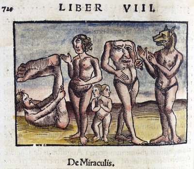 Mytiske væsner med en menneskelig figur af Unbekannt