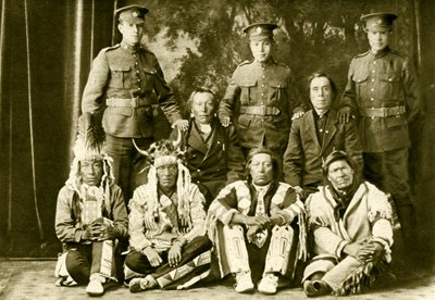 Cree First Nations canadiere under 1. Verdenskrig af Unbekannter Künstler