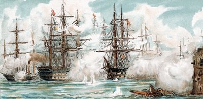 Krimkrigen - bombardement af Sevastopol af Unbekannter Künstler